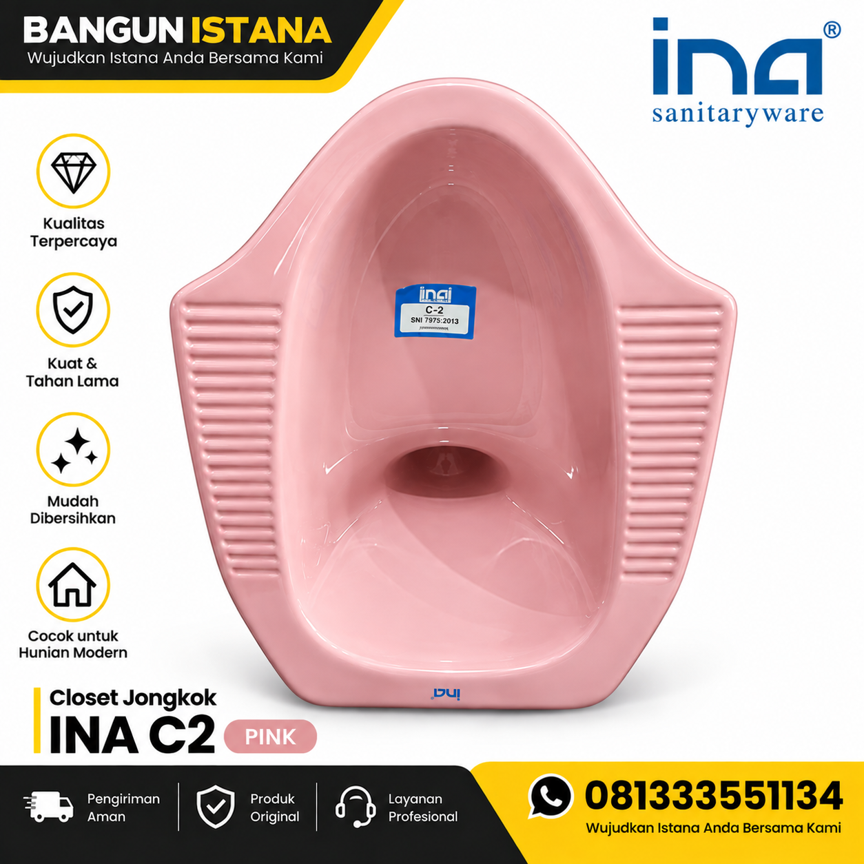 KLOSET JONGKOK INA C2 PINK